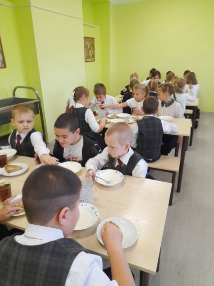 Сегодня в школе был осуществлён родительский контроль организации горячего питания обучающихся..
